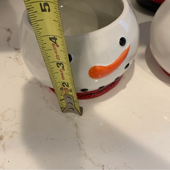 St. Nicholas Square Set of 3 Stackable Christmas Snowman Bowls  (Unused) - Picture 7 of 16